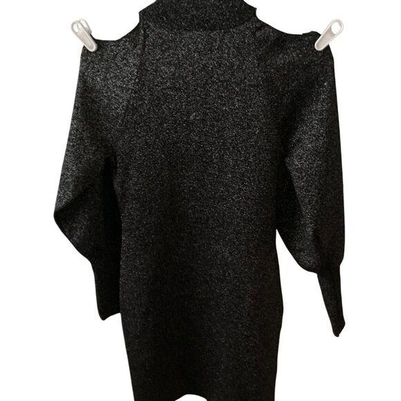 NWT INC International Concepts Women's Sweater Dress Deep Black Large - Picture 4 of 7